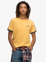 Superdry Gold 100% Cotton Essential Logo Retro T-Shirt - Image 1 of 6