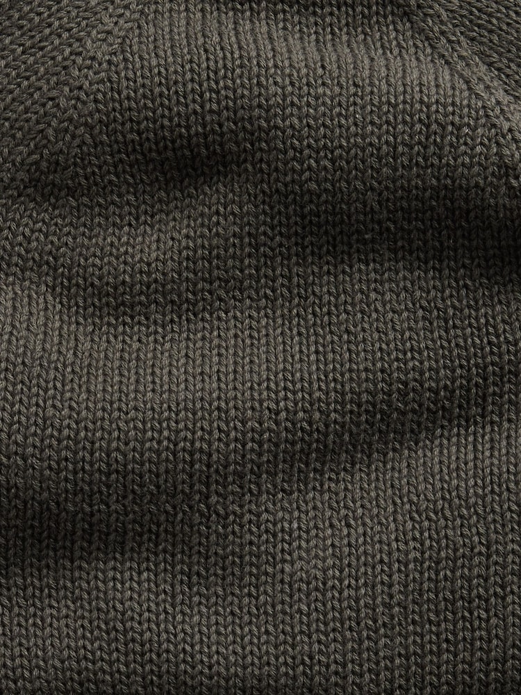 Gap Dark Grey Cotton Knit Beanie - Image 2 of 2 Gap Dark Grey Cotton Knit Beanie - Image 2 of 2
