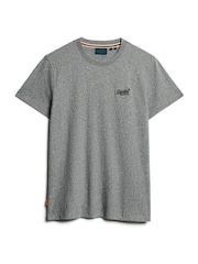Superdry Volcanic Black Grit Essential Logo Embroidery T-Shirt - Image 5 of 6