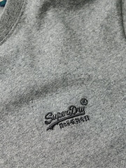 Superdry Volcanic Black Grit Essential Logo Embroidery T-Shirt - Image 6 of 6