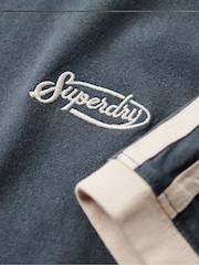 Marineblau - Superdry – Essential – Retro-T-Shirt mit Logo aus 100 % Baumwolle - Bild 5 von 6