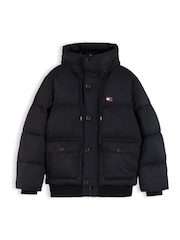 Tommy Jeans Logo Hooded Relaxed Puffer Jacket - 6суретінің 6 суреті