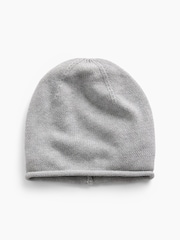 Gap Grey Cotton Knit Beanie - Image 1 of 2
