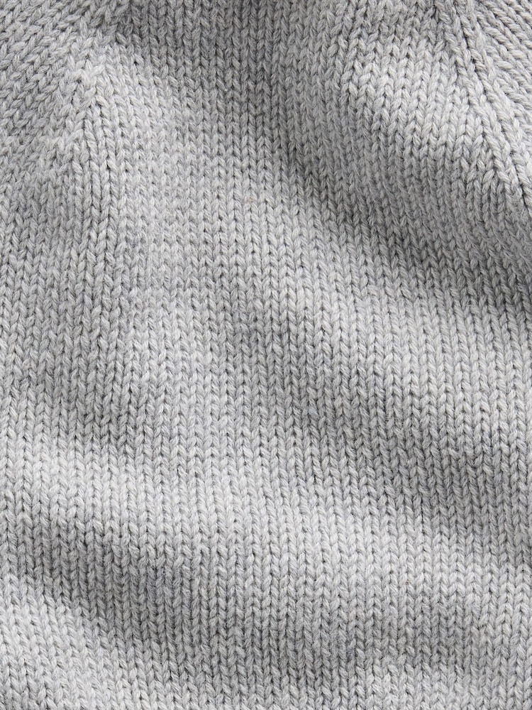 Gap Grey Cotton Knit Beanie - Image 2 of 2