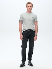 Superdry Light Grey Vintage Embroidered 100% Cotton T-Shirt - Image 2 of 5