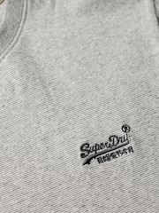 Superdry Light Grey Vintage Embroidered 100% Cotton T-Shirt - Image 5 of 5