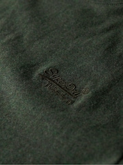Superdry Deep Forest Green Marl Essential Logo Embroidery T-Shirt - Image 5 of 5