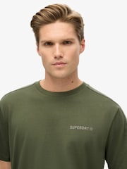 Superdry Green Relaxed 100% Cotton Tech T-Shirt - Image 3 of 5