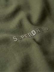 Superdry Green Relaxed 100% Cotton Tech T-Shirt - Image 5 of 5