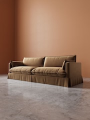 Swoon Biscuit Keswick Easy Velvet 4 Seater Sofa - Image 5 of 7