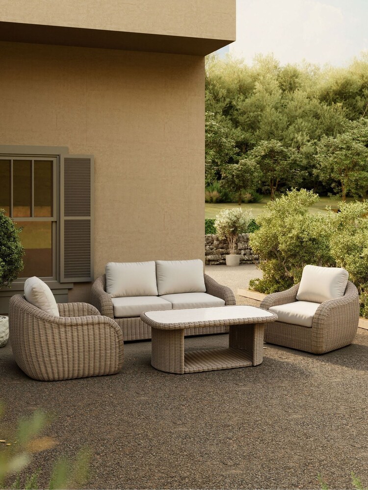 Royalcraft 2 Pack Cocoa HAZE Garden Sunlounger - Image 1 of 3
