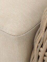 Royalcraft Beige BORA 4 Seater Garden Rattan Lounging Set with Coffee Table - Image 7 of 7