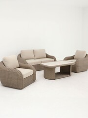 Royalcraft 2 Pack Cloud HAZE Garden Sunlounger - Image 4 of 4