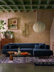 Swoon Ink Epsom Easy Velvet Right Hand Corner Sofa - Image 1 of 7