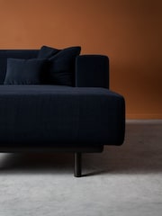 Swoon Ink Epsom Easy Velvet Right Hand Corner Sofa - Image 3 of 7