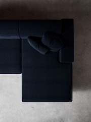 Swoon Ink Epsom Easy Velvet Right Hand Corner Sofa - Image 5 of 7