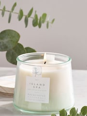 Teal Blue Island Spa Large Scented Candle - Image 1 of 3