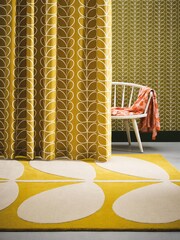 Orla Kiely Yellow Stem Rug - Image 1 of 4