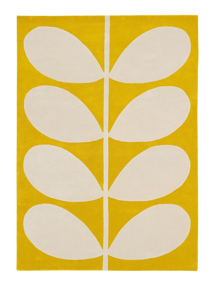 Orla Kiely Yellow Stem Rug - Image 2 of 4 Orla Kiely Yellow Stem Rug - Image 2 of 4
