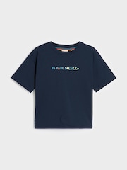 Paul Smith Junior Boys Oversized Short Sleeve Iconic Print 100% Cotton T-Shirt - Image 4 of 6