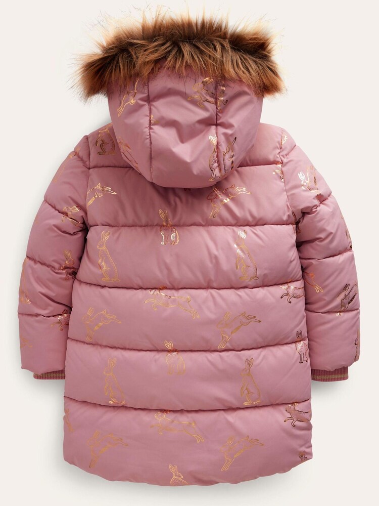 Boden Pink Longline Padded Coat - Image 2 of 4