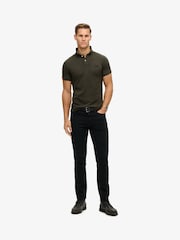 Superdry Destroy Black Vint Destroy 100% Cotton Polo Shirt - Image 2 of 6