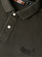 Superdry Destroy Black Vint Destroy 100% Cotton Polo Shirt - Image 4 of 6