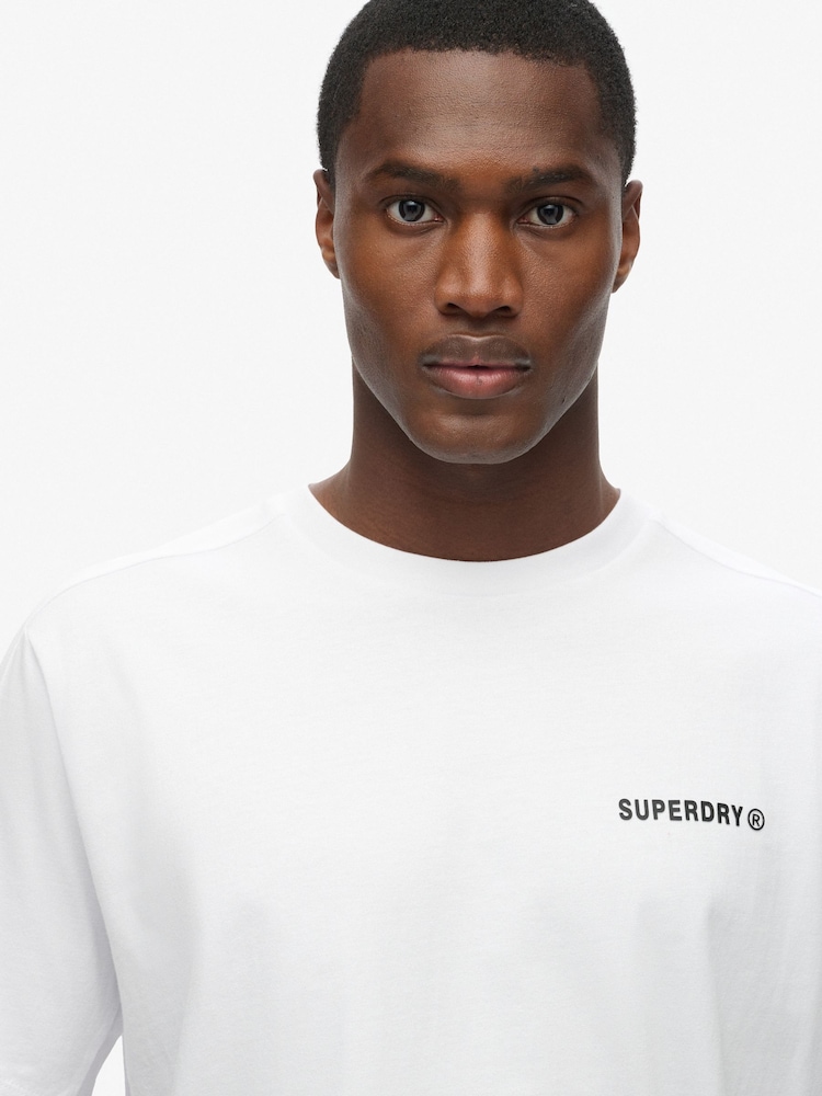 Superdry White Tech Relaxed T-Shirt - Image 2 of 5