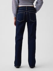 Gap Dark Indigo Wash Mid Rise Relaxed Flare Jeans - Image 2 of 5