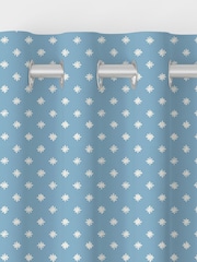 Laura Ashley China Blue Louise Star Made to Measure Curtains - Image 6 of 8