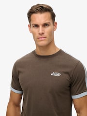 Superdry Bracken Brown 100% Cotton Essential Logo Retro T-Shirt - Image 3 of 5