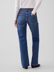 Gap Medium Wash Mid Rise Relaxed Flare Jeans - Image 2 of 5