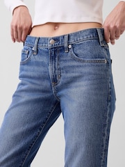 Gap Medium Wash Mid Rise Relaxed Flare Jeans - Image 4 of 5