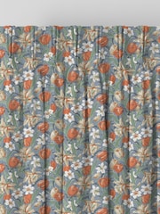 Laura Ashley Dusky Seaspray Blue Tulips Made to Measure 100% Cotton Curtains - Image 6 of 9