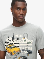 Superdry Grey New York VL Graphic T-Shirt - Image 3 of 5
