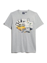Superdry Grey New York VL Graphic T-Shirt - Image 4 of 5