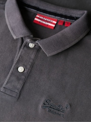 Superdry Destroy Graphic Black Vint Destroy 100% Cotton Polo Shirt - Image 5 of 5
