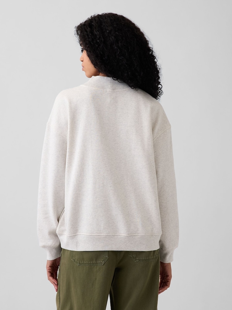 Gap Grey Brannan Bear VintageSoft Oversized Mock Neck Logo Sweatshirt - Image 2 of 6 Gap Grey Brannan Bear VintageSoft Oversized Mock Neck Logo Sweatshirt - Image 2 of 6