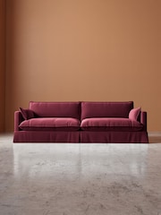 Swoon Bordeaux Keswick Easy Velvet 4 Seater Sofa - Image 2 of 7