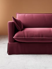 Swoon Bordeaux Keswick Easy Velvet 4 Seater Sofa - Image 3 of 7
