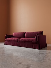 Swoon Bordeaux Keswick Easy Velvet 4 Seater Sofa - Image 5 of 7