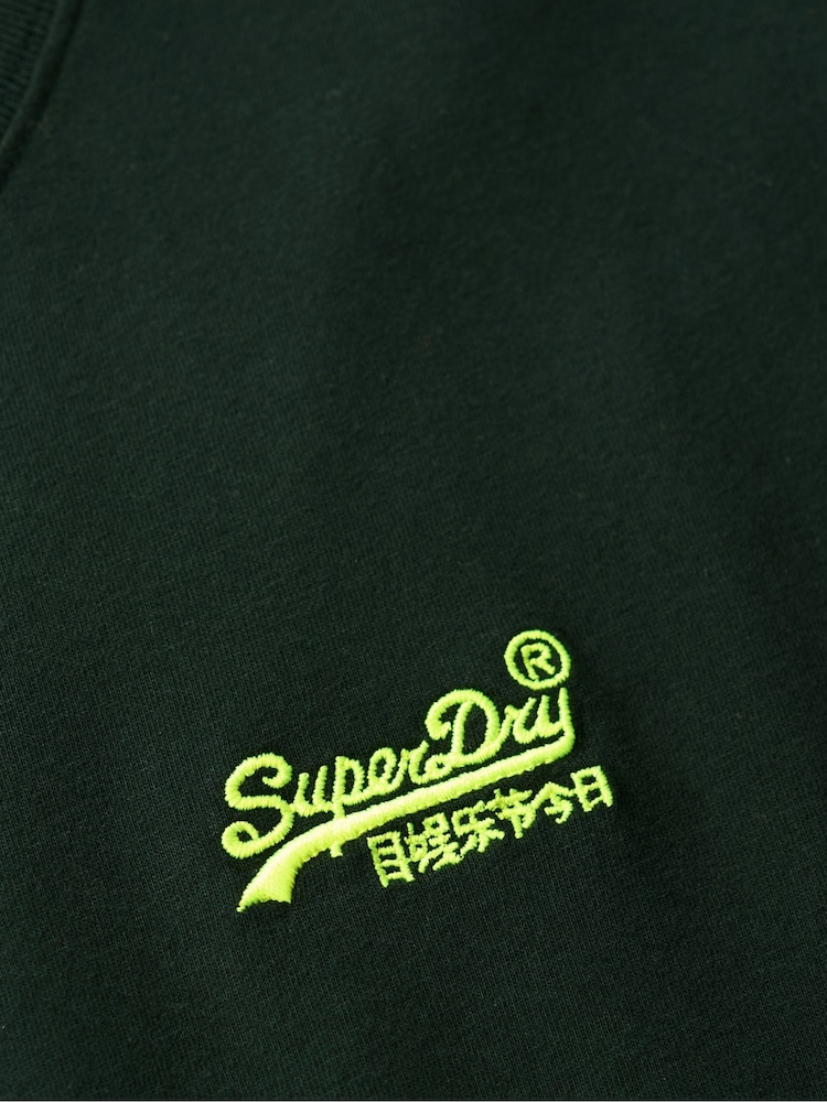 Vert forêt - T-shirt Superdry Essential Company brodé à logo - Image 5 de 5