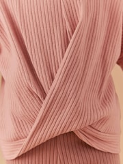 وردي - طقم من بلوفر وبنطلون ضيق مضلع (3 أشهر-7 سنوات) - صورة 6 من 7