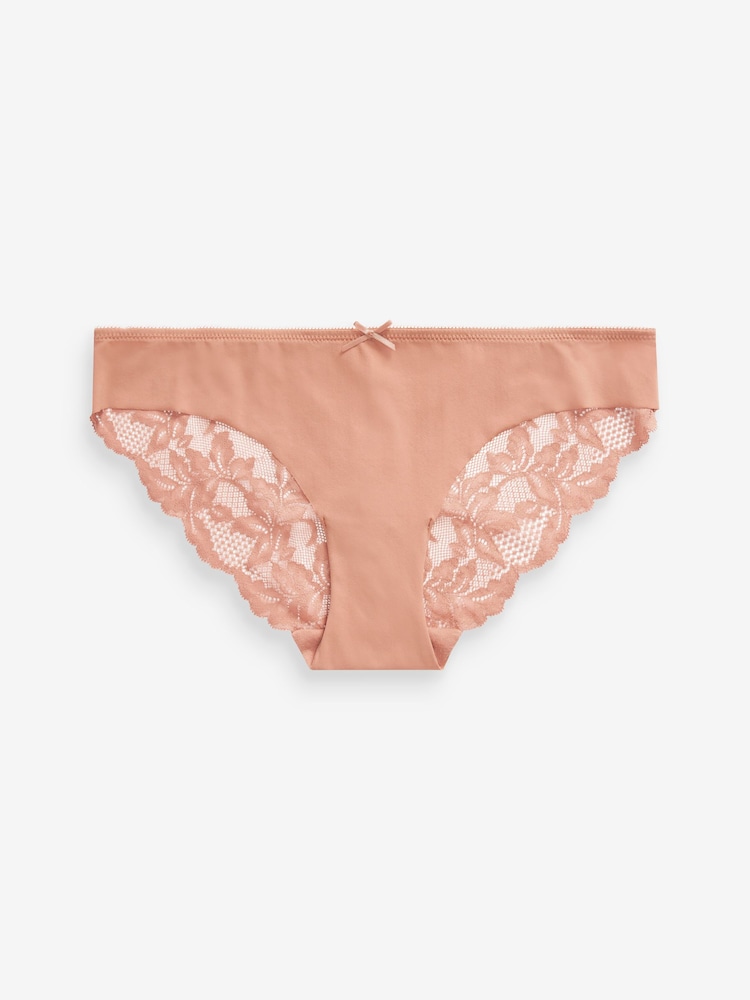 Schwarz/Nude/Weiß - Nahtlose Slips mit Spitzenrückseite im 3er-Pack - Bild 7 von 7 Schwarz/Nude/Weiß - Nahtlose Slips mit Spitzenrückseite im 3er-Pack - Bild 7 von 7