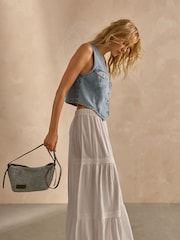 Blue Straw Cross-Body Bag - Image 2 of 9