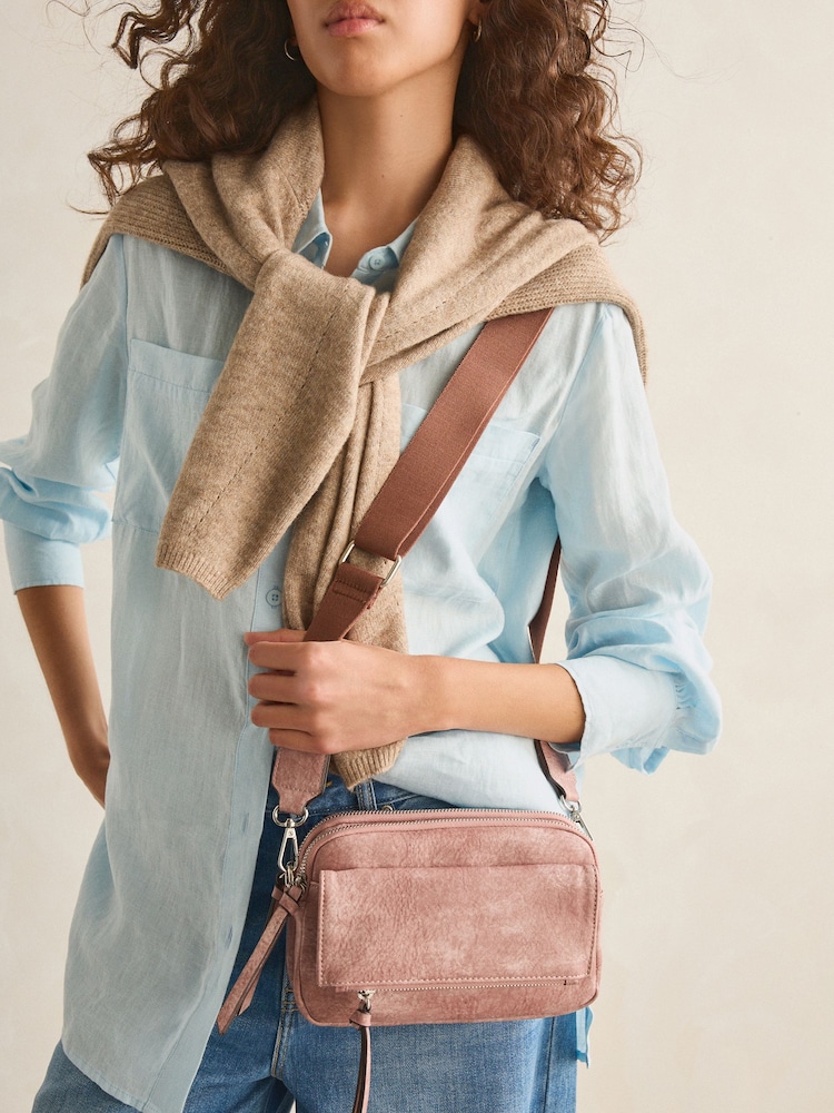 Pink Utility Wash Cross-Body Bag - Image 2 of 9