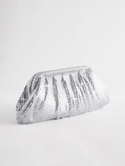 Silver Chainmail Clutch Bag - Image 4 of 8