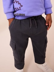 Lilac Purple Sweatshirt and Utility Joggers 2 Piece Set (3mths-7yrs) - Image 4 of 5