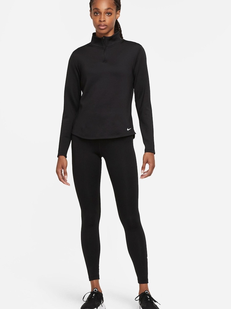 Nike Black Therma-Fit Half-Zip Long Sleeve Running Top - Image 3 of 5
