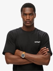 Superdry Black Tech Relaxed T-Shirt - Image 3 of 5
